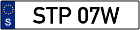 Trailer License Plate